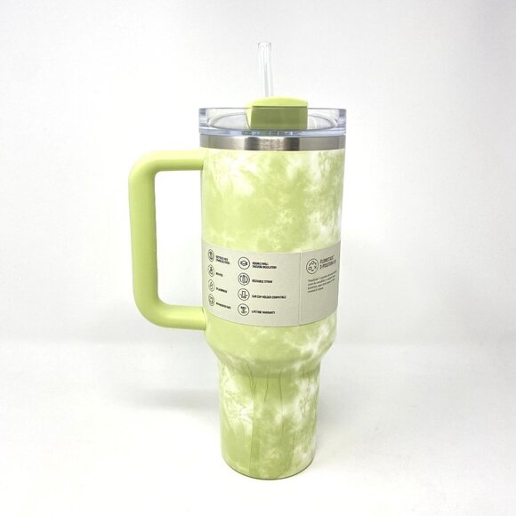 Stanley 40 oz Stainless Steel H2.0 FlowState Quencher Tumbler Citron Tie Dye - Picture 3 of 5